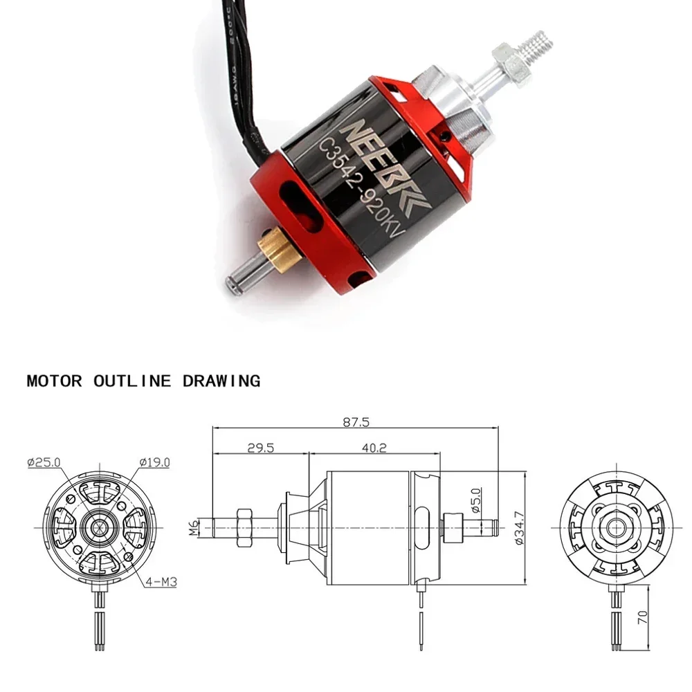 1/2/4 pièces 3542 920KV 1400KV - Brushless Motor Thrust Test Stand avis et prix
